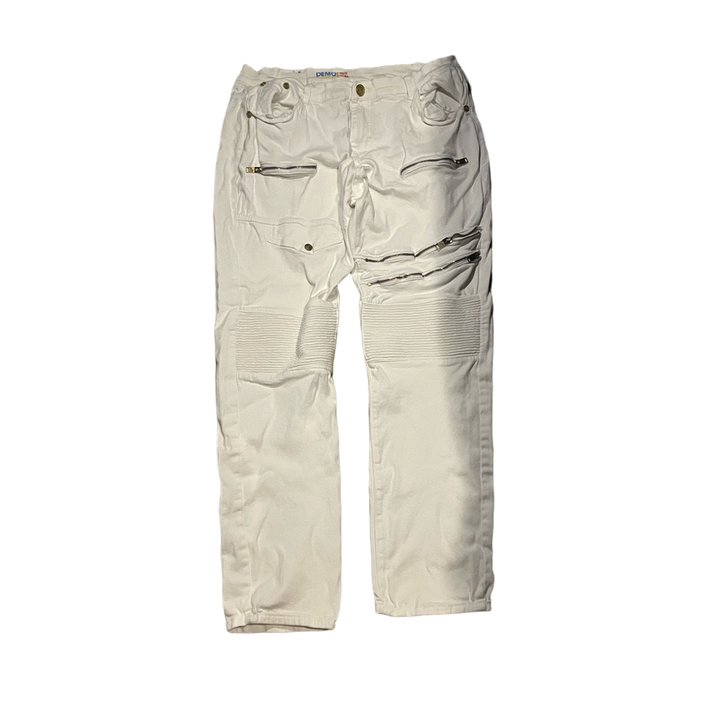 Demolition Men's White Cargo Jeans